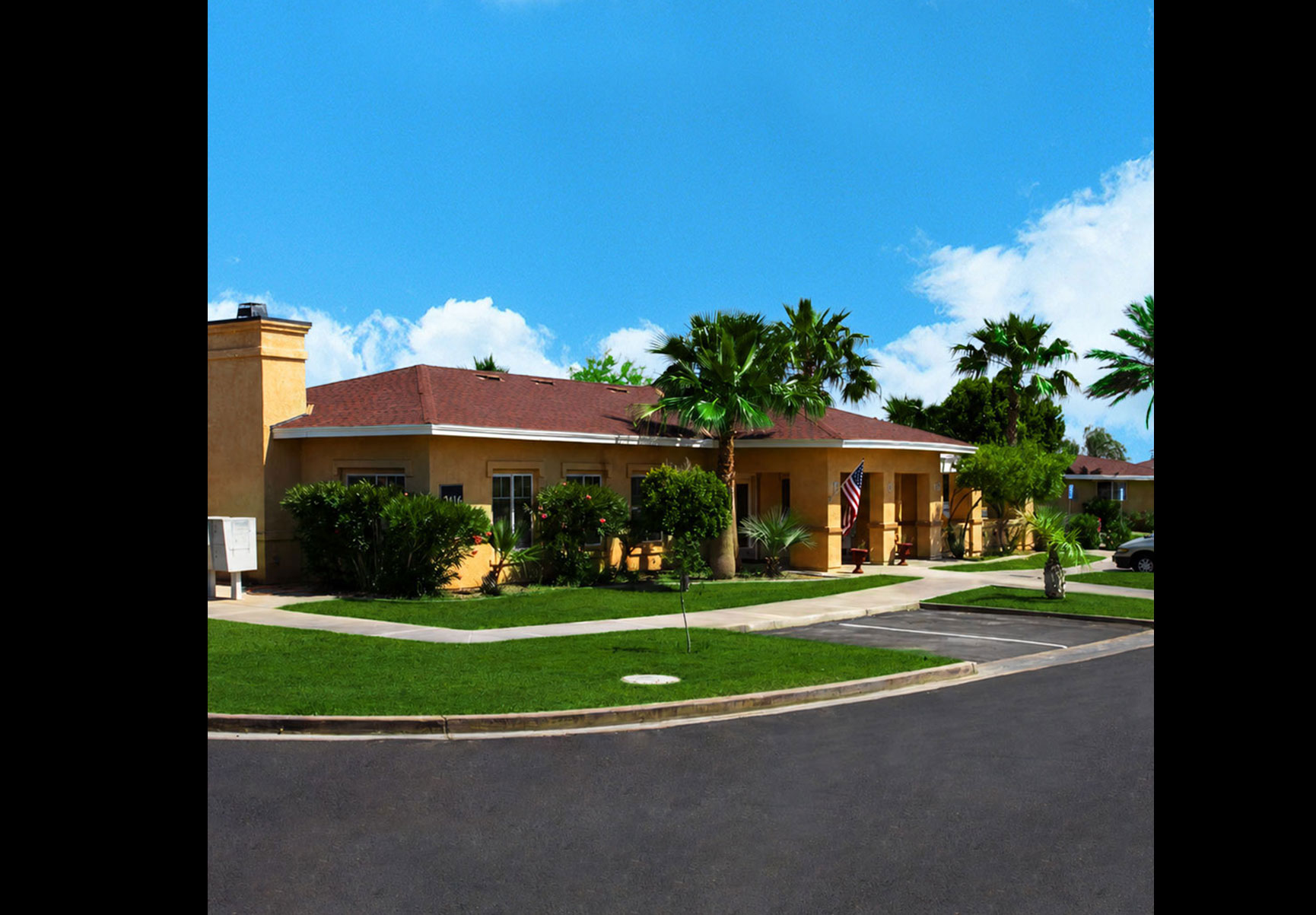 This image displays entrance marker photo of Casa Encinas